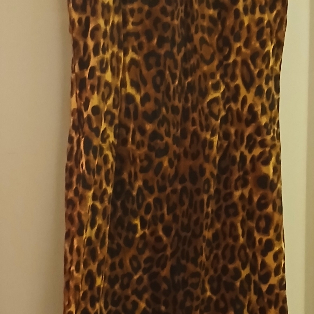 Rockin Bettie Blvd Nights Chic Brown and Black Halter Midi Dress for Night Out - Picture 4 of 4